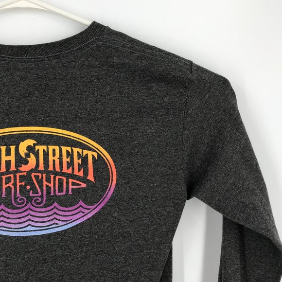 VINTAGE 17th Street Surf Shop Shirt Youth Boys Medium Gray Long Sleeve Pullover - Picture 15 of 16